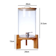【In-Demand Item】 Glass Beverage Dispenser Transparent Sealed Bottle With Lid Container Beverage High