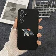 1pc Creative Floral Sea Turtle Pattern Straight Edge Liquid Silicone Phone Case Compatible With Gala
