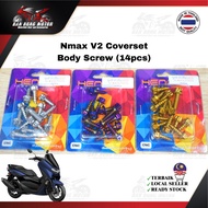Stainless Steel Skru Nmax V2 Coverset Body Screw Coverset Skru (14pcs) Titanium 100% HENG Made In