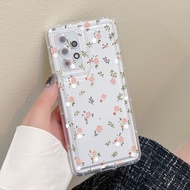 เคสโทรศัพท์โซ่ข้อมือลายดอกไม้ Samsung A54 A53 A55 5G S22 S23 S24 Ultra S20 S21 FE S23 Plus A14 A13 A