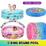 #Readystock 3 Rings Inflatable Swimming Pool Kolam Renang Budak Kolam Mandi budak Renang Bulat 3ring