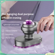 {doverywell}  Travel Iron 2-in-1 Rotating Handle Ironing Steamer Portable 2-in-1 Ironing Steamer with Rotating Handle Panel Flat Hanging Functions Handheld Garment Steamer for Home