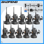 Walkie Talkie BAOFENG 10 sets 5W 16CH 1500mAh Two-Way Radio for Security Staff/Restaurant