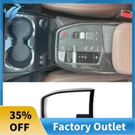 For BMW X1 U11 2023 2024 Car Center Console Gear Shift Panel Frame Cover Trim Accessories Parts - ABS Carbon Fiber