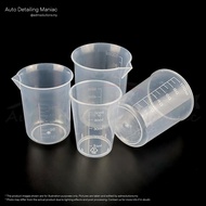 Transparent Measuring Cup (50ml, 100ml, Spout) Cawan Penyukat Muncung Plastik Liquid Graduated Measu