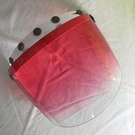 MHR 2 tone visor 5 button white cap