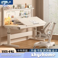 Zhy Children Study Table With Drawer Height Adjustbale Table With Bookshelf Study Standing Desk Ome