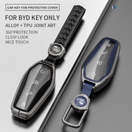 [Ready Stock]BYD  car key case for BYD BYD Alloy + TPU full coverage