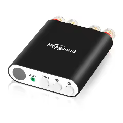 Nobsound TA-21 Mini Bluetooth 5.0 DSP Digital Amplifier Stereo Audio Receiver TPA3221 Integrated Pow