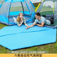 Hexagonal Portable Inflatable Cheese Outdoor Camping Inflatable Mattress Camping Park Tent Automatic