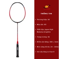 Genuine VS Titan 9 Badminton Racket, 11kg Stretched With Handle And Carrying Case