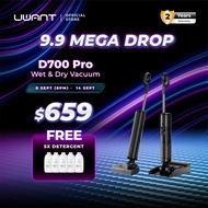 【Flagship Launch】Uwant D700 Pro Wet & Dry Cordless Vacuum Cleaner | D-Shape Roller Brush | 100°C Hot