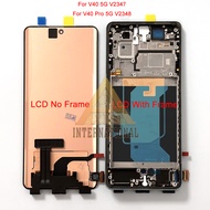 Original For Vivo V40 5G V2348 LCD V40 Pro 5G V2347 Display Frame V40e 5G V2403 Screen For Vivo V40