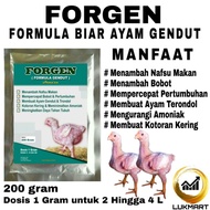 Vitamin Ayam - FORGEN - Suplemen Ayam Broiler - Penggemuk Ayam Broiler - Vitamin Penambah Nafsu Maka