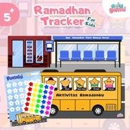 Ramadan Tracker for Children with Reward Stickers for Children's Fasting Journal edugami.id