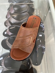 [HCM]Dép Nam Quai Ngang Đế Boss Đen Cao 3Cm Màu Nâu/Đen/Vàng