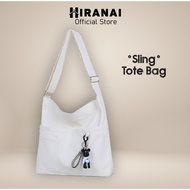 Sling Tote Bag Student Handbag Beg Student Beg Student Canvas Bag Zip Canvas Tote Totebag Women