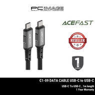 ACEFAST C1-09 USB-C to USB-C data cable 1m length aluminum alloy audio/video transmission 1 year war
