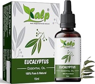 Kalp® Eucalyptus Oil -100% Natural For Massage Skin, Muscle, Joint &amp; Aromatherapy &amp; Aroma Diffuser-15ml