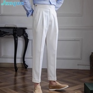 Junqun Men's gurkha trouser Adjustable Waist Non-iron Fabric Business Trousers [VP38]