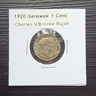 [Scarce★]1920 Sarawak 1 Cent - Charles V.Brooke Rajah