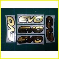 ♞,♘Evo Chrome vinyl stickers for helmets