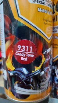 Pilok Cat Diton Premium Candy Red 9311 Merah Candy 400cc.Candy Tone Red Merah Cat Semprot Tahan Bens