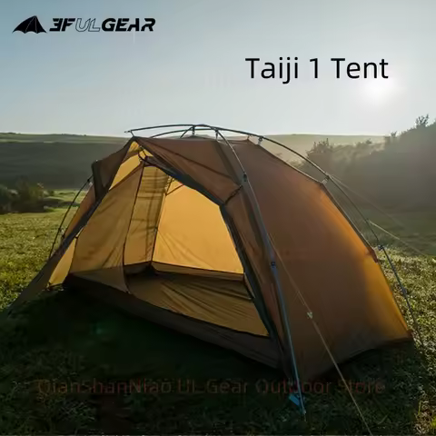 3F UL GEAR Taiji 1 Tent Outdoor Camping 1 Person Tent Ultralight 15D Nylon Tent Waterproof Hiking Mo