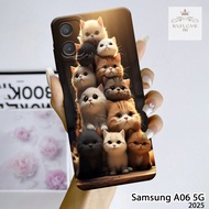 HP Latest Samsung A06 5G Softcase - Rajacase - Samsung A06 5G 2025 Casing - Cats case Motif - Cellph