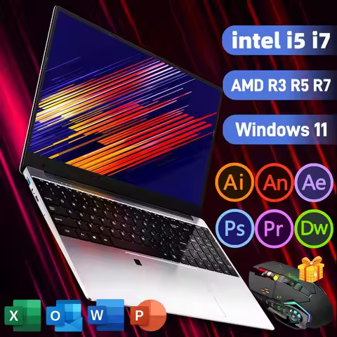 15.6" intel N5095 gaming laptops portable notebook computer pc core i5 i7 16GB DDR4 1TB IPS Windows1