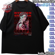 SUKUNA T-SHIRT BIG SIZE CODE HD999 JUMBO 2XL 3XL 4XL 5XL 6XL 7XL 8XL 9XL 10XL