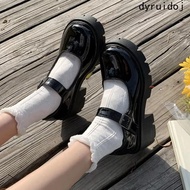 Lolita Gothic Leather Shoes - Y2K High Heels for Girls