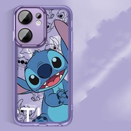 13F OPPO Reno 5G RENO13 Reno13F F 5G เคสซิลิคอนโปร่งใสเฟรมฝ้าเคสโทรศัพท์ลายน่ารักสนุกสนาน