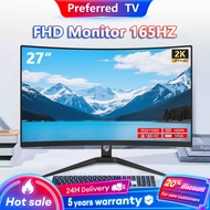 Monitor PC 27 Inch Curved Monitor Gaming 165Hz IPS 19-27 Inch PS4/PS5/Xbox VESA Standard HDMI DP