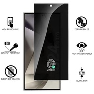 LAYAR SUPPORT FINGERPRINT Tempered Glass Spy Full Cover Kaca Samsung Galaxy S21 S22 S23 S24 S25 S26 