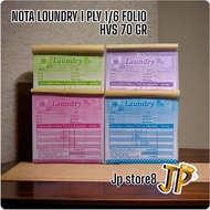 MINI LAUNDRY NOTE 1 PLY & 2 PLY 1/ 6 FOLIO