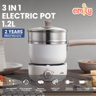Emily 3 in 1 Electric Pot 1.2L / Multifunctional Electric Pot