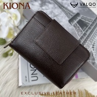 [VALQO] KIONA Batik Dompet Kulit Sapi Wanita 13 Kartu 2 Foto Slot Resleting Dompet Kecil Dompet Pend