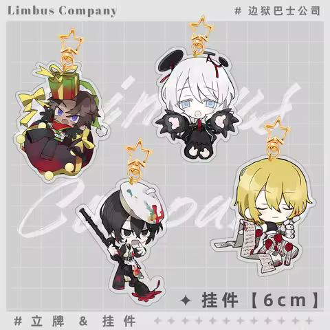 Limbus Company Acrylic Keychain, Anime Keychain, Trendy Bag Charm, Backpack Accessory.