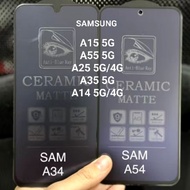 LAYAR Tempered Glass Blue Matte SAMSUNG A15 5G/ A25 5G/ A25 4G 5G/ A55 5G/ A35 5G/ A14 4G/5G A34 5G 