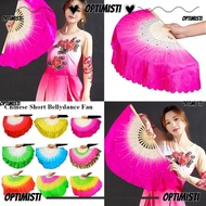 OPTIMISTI8E Silk Fans Kid Women Dancer Practice Gradient Color Rayon Silk Fans