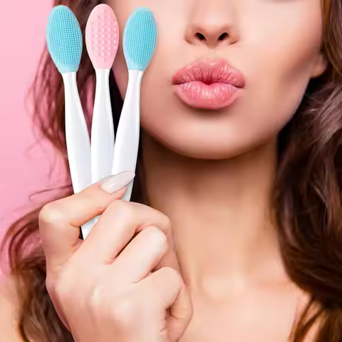 2-Pack Blue Facial Cleansing Brushes - Holiday Skincare Set for Deep Cleansing & Gentle Exfoliation 