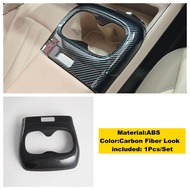 CJ7F Abs คาร์บอนไฟเบอร์ที่วางแก้วน้ำ/เครื่องปรับอากาศ Vent Ac Outlet กรอบ Trim Fit สำหรับ Mg S5 / Es