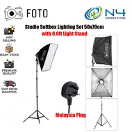 Studio Light Set 50x70cm Softbox Lighting E27 Socket Light Lamp 5500K Studio Lighting Set Photograph