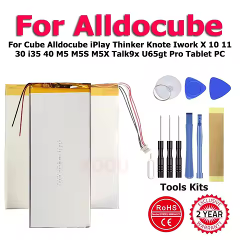 3280185 28130188 Battery For Cube Alldocube iPlay Thinker Knote Iwork X 10 11 30 i35 40 M5 M5S M5X T