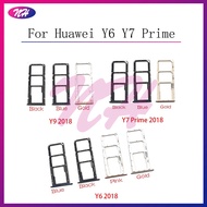 For Huawei Y6 Y7 Prime Y9 2018 SIM Card Tray Slot Holder