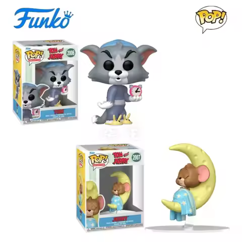 Funko Pop Genuine Tom and Jerry Tom & Jerry Peripherals Tom Jerry Dolls Room Decorations Boys Christ