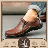 SEPATU KULIT PRIA CASUAL SEPATU PANTOFEL PRIA FORMAL KANTOR BANDUNG KRISBOW SEPATU KERJA NGANTOR KULIT FINOTTI FORMAL PRIA SLIP ON CROCODILE KULIT SEPATU PANTOFEL LOAFERS SANTAI FLADEO PAKALOLO  - BISA COD