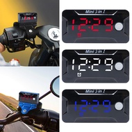SHI LED Watch Digital Display for DC 8V-72V Motorcycle Car Electronic Clock Voltmeter Waterproof Dus