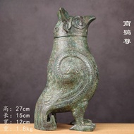 Japanese Style Izumiya Museum Same Style Pure Copper Bird Statue Living Room TV Cabinet Feng Shui Na